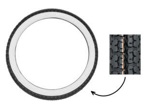 Mitas 2.25 x 17" tires B4 Allround whitewall Mitas 2.25 x 17" tires B4 Allround whitewall