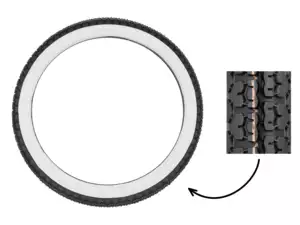 Mitas 2.25 x 17" tires B4 Allround whitewall Mitas 2.25 x 17" tires B4 Allround whitewall