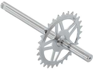GPO pedal axle 28 teeth chrome | Sachs Alpa GPO pedal axle 28 teeth chrome | Sachs Alpa