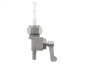 OMG fuel tap vertical M16x1 (with union nut) bottom outlet / cast iron OMG fuel tap vertical M16x1 (with union nut) bottom outlet / cast iron