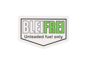swiing® revival sticker "BLEIFREI Unleaded fuel only" 46 x 29 mm swiing® revival sticker "BLEIFREI Unleaded fuel only" 46 x 29 mm