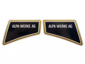 Alpa-Werke AG gold sticker set (Alpa Black River) Alpa-Werke AG gold sticker set (Alpa Black River)