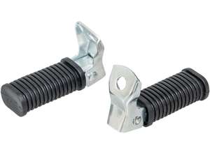 Folding grooved footrests Folding grooved footrests