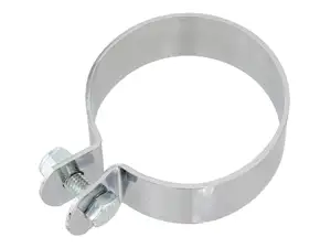 Exhaust clamp 70 mm chrome wide version. Exhaust clamp 70 mm chrome wide version.