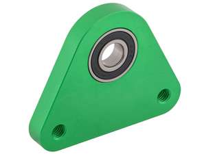 swiing® ingenious triangular bearing plate aluminum green | Piaggio Ciao, SI, Bravo, Grillo swiing® ingenious triangular bearing plate aluminum green | Piaggio Ciao, SI, Bravo, Grillo