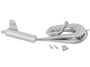 Simonini Exhaust Pipe, Ø 22 mm, Chrome | Piaggio Ciao Simonini Exhaust Pipe, Ø 22 mm, Chrome | Piaggio Ciao