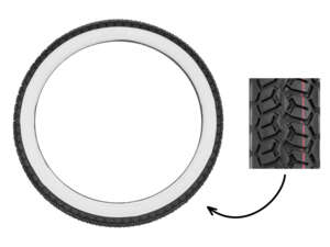Mitas 2.25 x 16" tires B8 Allround whitewall Mitas 2.25 x 16" tires B8 Allround whitewall