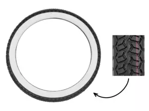 Mitas 2.25 x 16" tires B8 Allround whitewall Mitas 2.25 x 16" tires B8 Allround whitewall