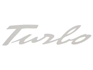 "Turbo" Sticker, 18 x 4 cm, white "Turbo" Sticker, 18 x 4 cm, white