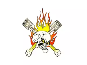 Skull - Piston glue Skull - Piston glue