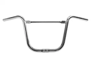 Handlebar stem 30 cm curved with chrome strut Handlebar stem 30 cm curved with chrome strut