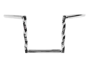 Handlebar fork plate 21 cm "Z" turned chrome Handlebar fork plate 21 cm "Z" turned chrome