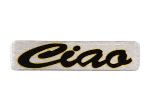 Tank sticker "Ciao" 3D silicone 115 x 27 mm original | Piaggio Ciao Tank sticker "Ciao" 3D silicone 115 x 27 mm original | Piaggio Ciao