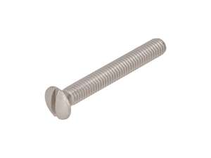 Normio Screw M6x45 Pan Head, Slotted, Stainless Steel Normio Screw M6x45 Pan Head, Slotted, Stainless Steel