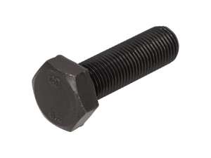 M12x1.25 x 40 Hex Head Screw, Black M12x1.25 x 40 Hex Head Screw, Black