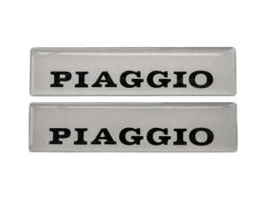 Tank sticker "PIAGGIO" 3D silicone 115 x 27 mm | Piaggio Ciao, SI, Bravo Tank sticker "PIAGGIO" 3D silicone 115 x 27 mm | Piaggio Ciao, SI, Bravo