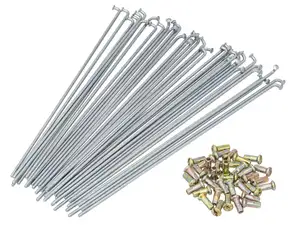 GPO 19" spoke set incl. nipple (2.9 x 212 mm) galvanized steel GPO 19" spoke set incl. nipple (2.9 x 212 mm) galvanized steel