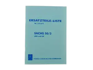 Spare parts list | Sachs 50/3 LKH, LH engine Spare parts list | Sachs 50/3 LKH, LH engine
