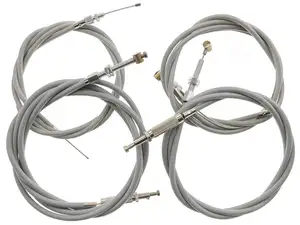 Cable set cut with adjusting screws gray | Puch Maxi Cable set cut with adjusting screws gray | Puch Maxi