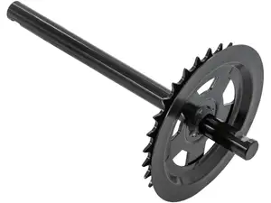 GPO pedal axle 28 T. keyway black | Piaggio Ciao GPO pedal axle 28 T. keyway black | Piaggio Ciao